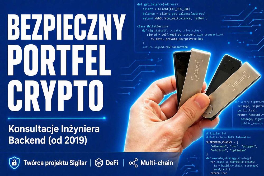 Pomoc Kryptowaluty: Portfel Ledger, Trezor, Bezpieczeństwo | DeFi | Programista