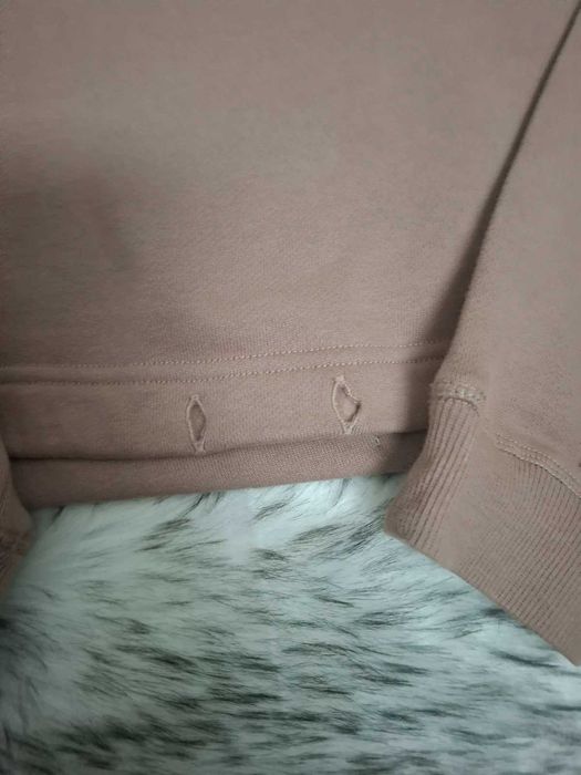 Beżowa krótka bluza Tommy Hilfiger z logo (670)