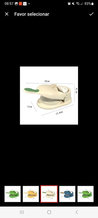 Maquina manual para fazer rissois