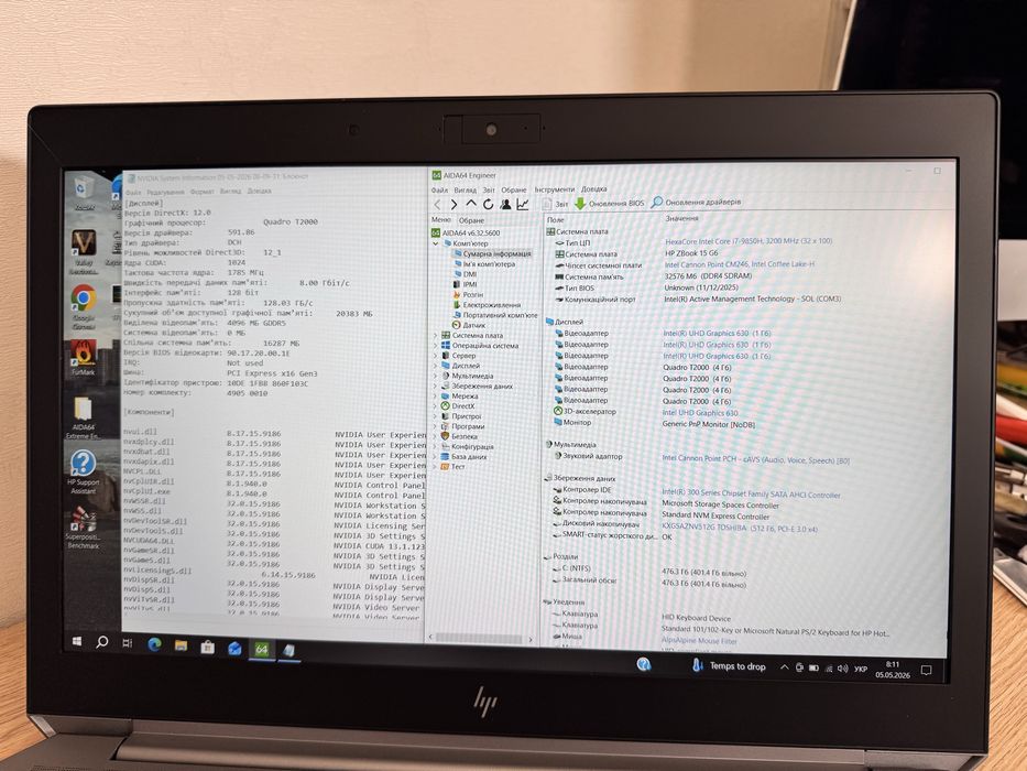 Потужний 15.6”HP zBook 15 G6 i7-9850H/16-32/ 512nVidia T2000