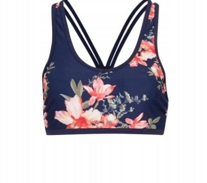B.P.C biustonosz bikini granatowy w kwiaty r.40