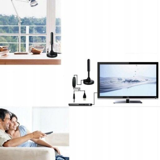 Cyfrowa antena Hdtv -Zawiera podstawę magnetyczną