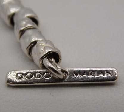 DODO MARIANI Srebrna bransoletka z literką A 19 cm.