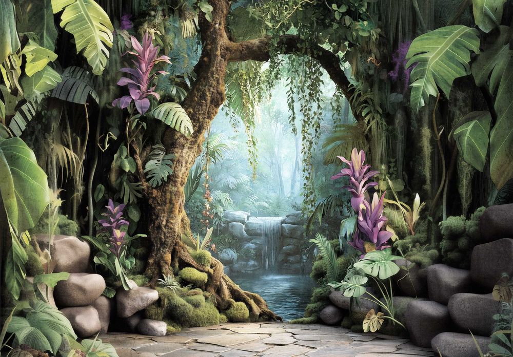 Fototapeta Dżungla Las Natura Bajka Kolory 3D Twój Rozmiar + KLEJ