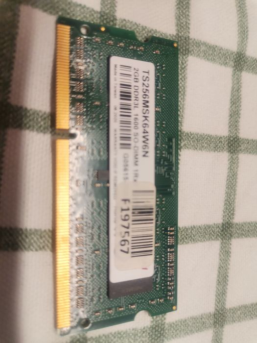 DDR3L 2x2GB DUAL Transcend 1600MHz SO-DIMM