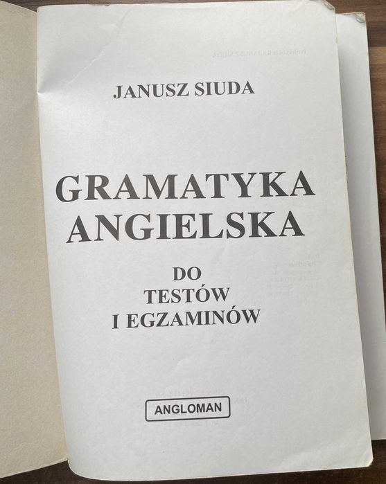 Gramatyka angielska do testów i egzaminów. Janusz Siuda