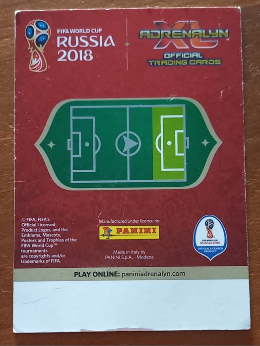 Carta grande do Cristiano Ronaldo da Panini