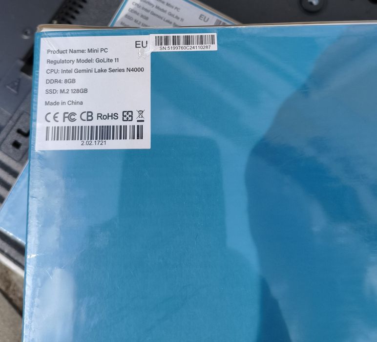 Неттоп міні Пк mini PC Geekom GoLite 11 DDR 4 8Gb SSD M.2 128Gb UHD Graphics Intel Windows 11 Pro ліцензія новий міні комп'ютер Nuc
