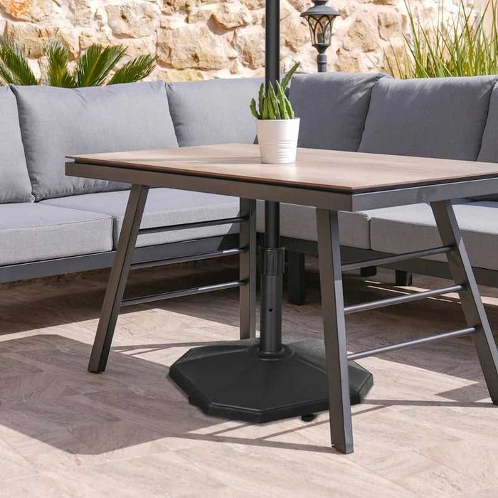 Base para Chapéu de Sol 18 kg de Cimento - Preto