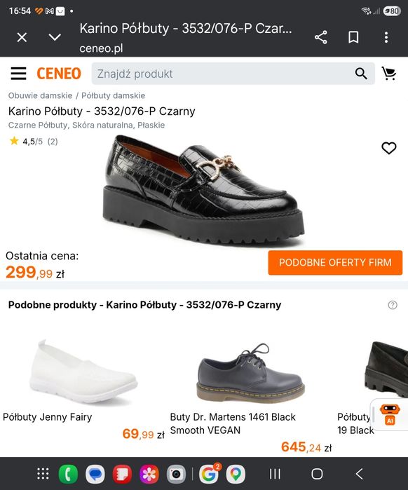 Buty, półbuty damskie KARINO 37 nowe