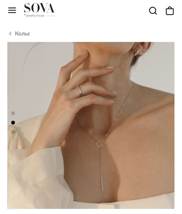 Колье из золота sowa jewels новое в подарочной упаковке