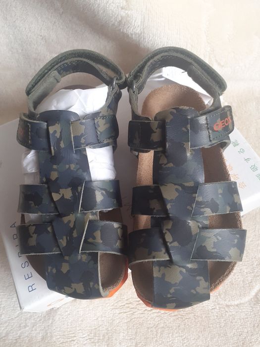 Sandały chłopięce geox r.26 nowe, moro