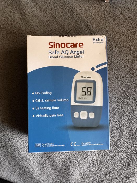 Nowy glukometr Sinocare Safe AQ Angel