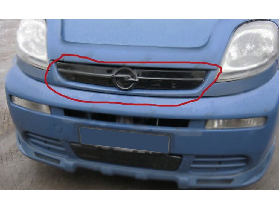 Opel Vivaro Зимова решітка радіатора матова 2001-2007 V1