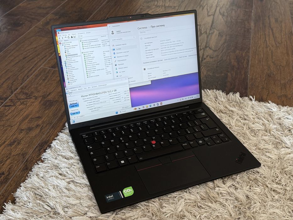 Ноутбук Lenovo x1 carbon gen 12 14" ultra 7 165u 32gb 512gb BIOS lock