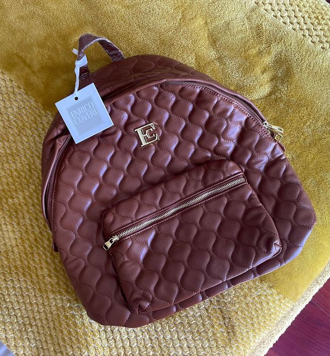 Mochila castanha Enrico Coveri