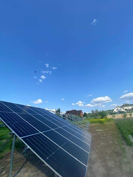 Сонячні панелі / Монтаж сонячних панелей. Встановлення панелей Київ об