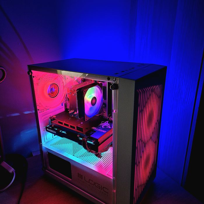 Komputer RX6600XT/rtx3060ti/r5 5500/16gb ram/ARGB/Gamingowy Okazja w10