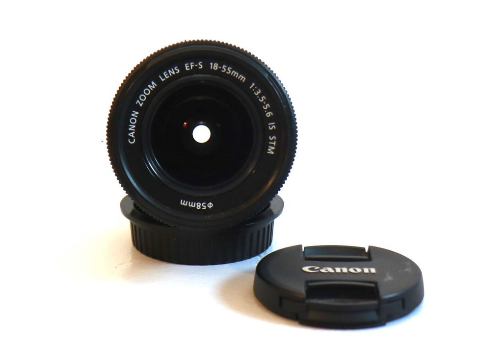 Lente Canon 18-55mm STM objetiva em bom estado