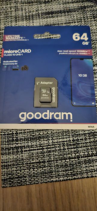Karta Pamieci microSD 64GB CLASS10 UHS-1 + ADAPTER