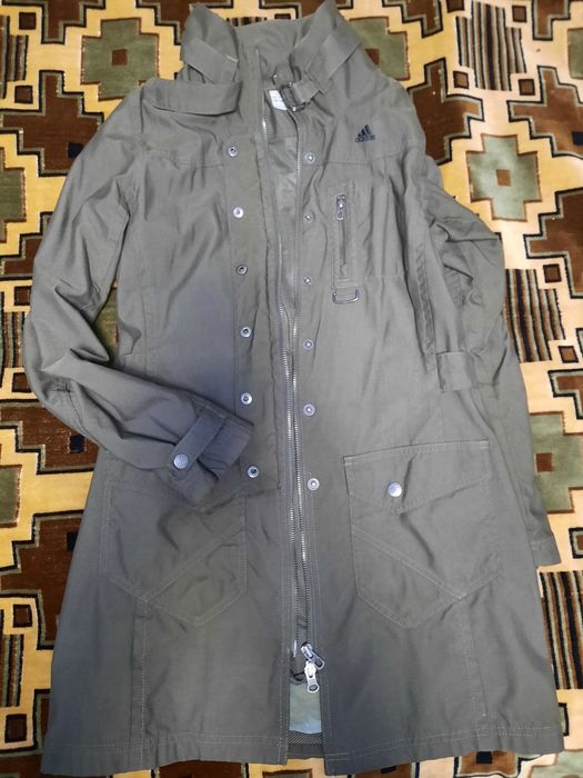 Плащ ветровка тренч adidas  фирменный