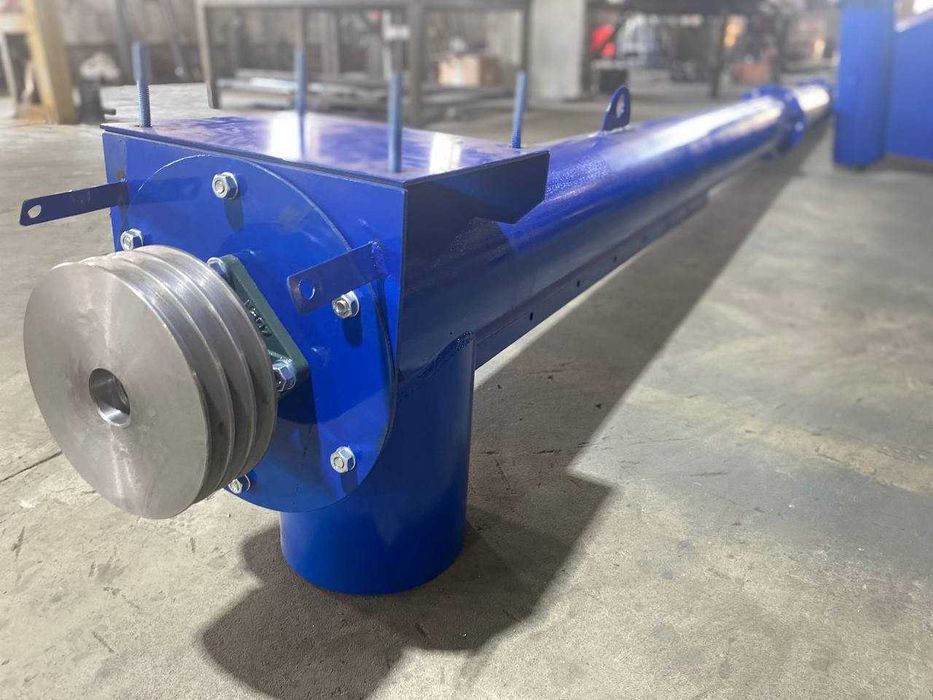 Шнек для зерносушки Ф219 мм, 2 м-4 м с двиг. на 1000 об/мин, погрузчик