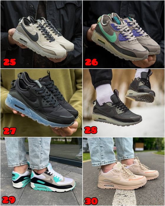 БЕЗ ПЕРЕДПЛАТИ‼️Кросівки Nike Air Max 90 / Демісезонні, Cordura, Термо / 36-46, Унісекс, ПРЕМІУМ