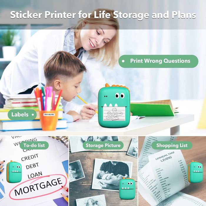 НОВЫЙ Портативный Принтер JETIX Mini А8 для Заметок/Этикеток/Вырезок