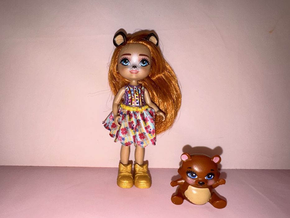 Lalka Enchantimals z misiem stan bdb