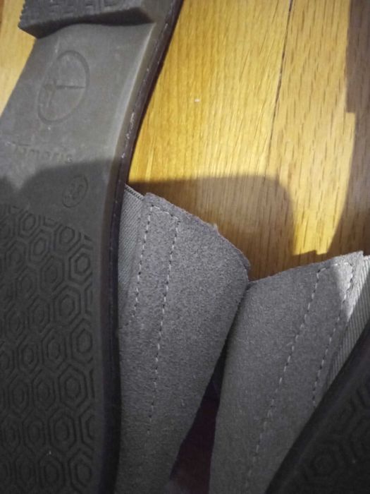 Buty klapki skóra zamszowa Tamaris rozmiar 38