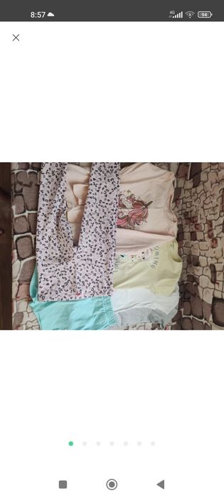 Лот набір речей для дівчинки шорти, лосіни, футболки