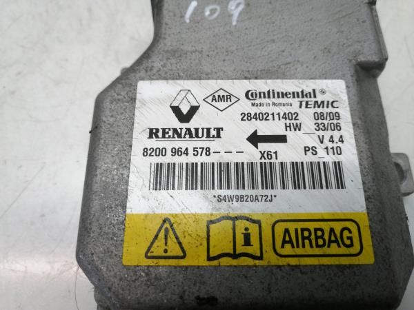 Centralina airbag RENAULT Kangoo Be Bop (KW0/1_)