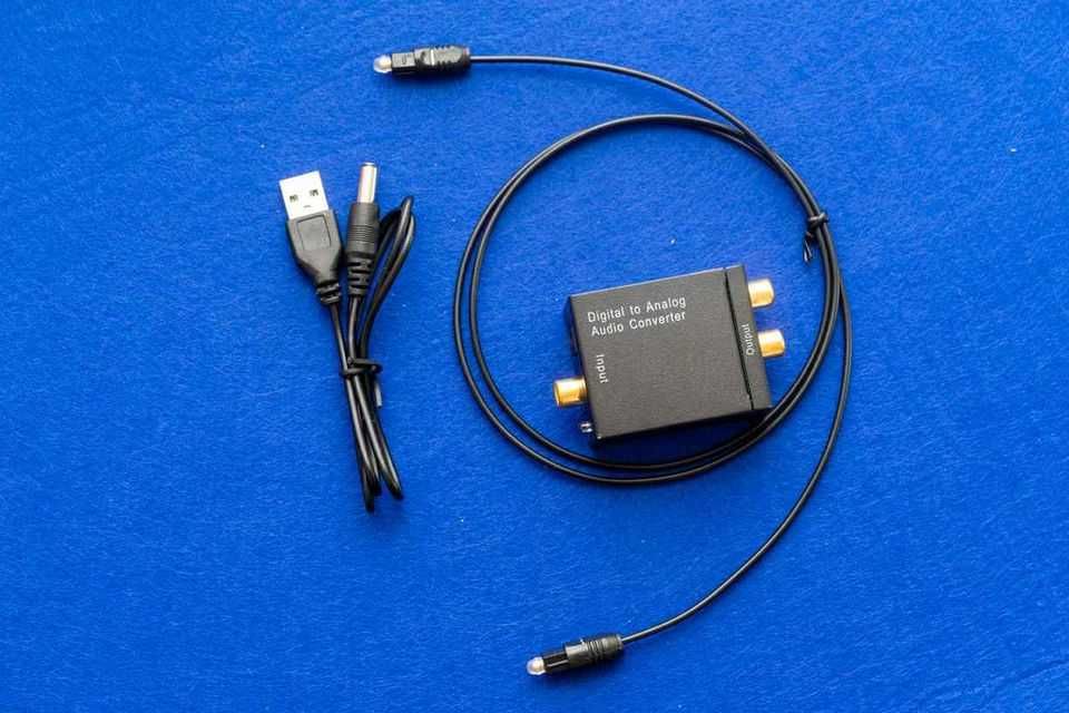 Conversor de audio de sinal óptico digital para analógico.