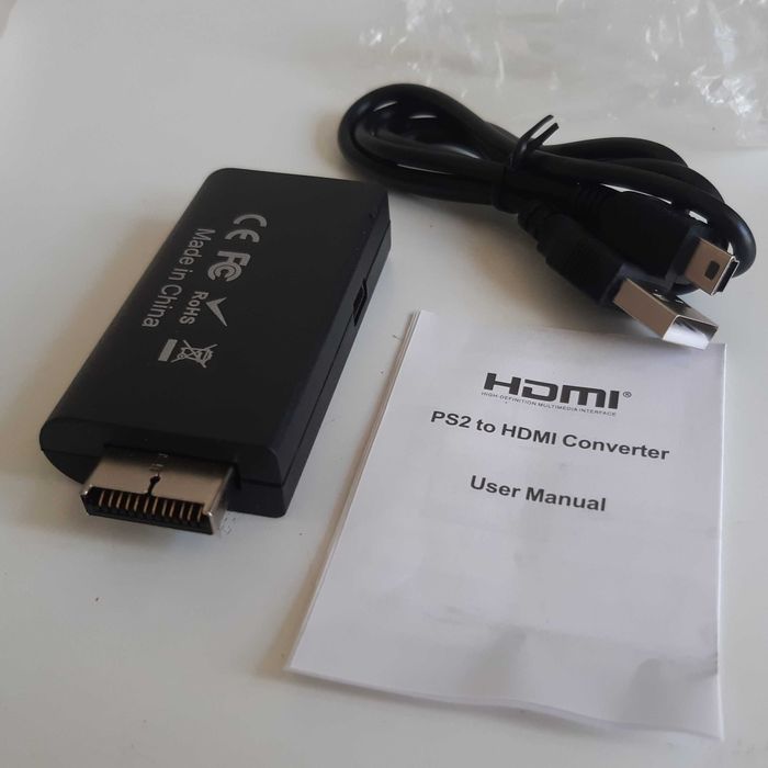 Adaptador Conversor PS2 to HDMi Novo - 480i 480p 576i