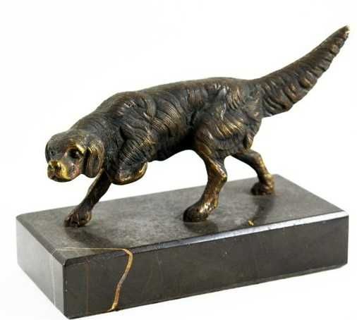 Escultura de cão Setter