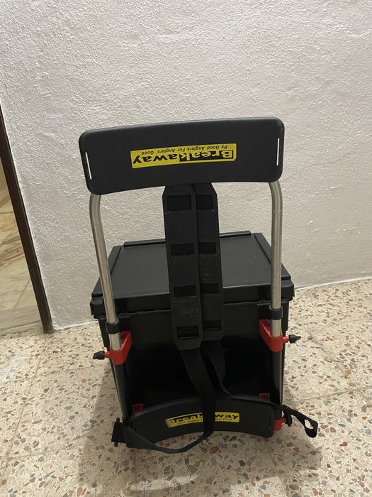 Cadeira de pesca de mochila e com caixa