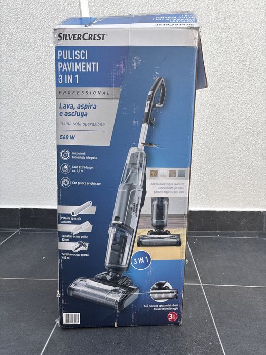 Aspirador Vertical (aspira, lava e seca)