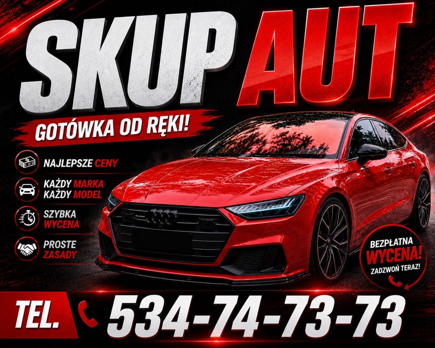 Skup Aut za Gotówkę Sprawne Uszkodzone Gotówka Od Ręki Dobre CENY
