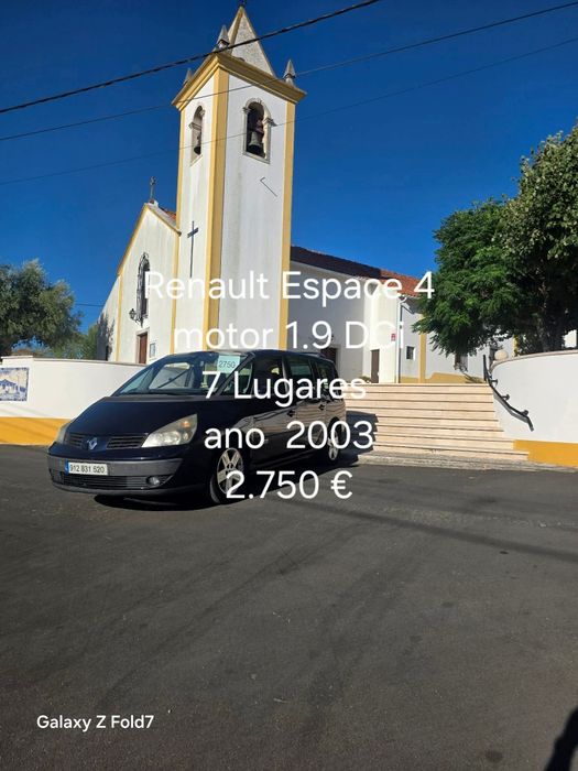 Renault Espace lV 1.9DCi 7lugares ano2003 insp7-2027 pneus semi novos Aceito retomas e trocas