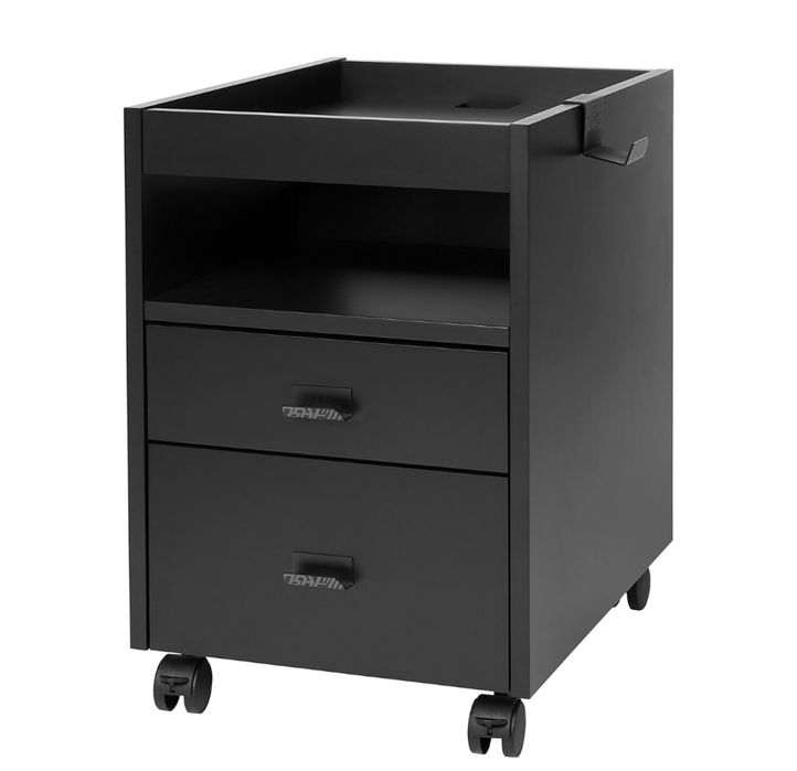 UPPSPEL Komoda na kotkach, czarnys 40x58 cm