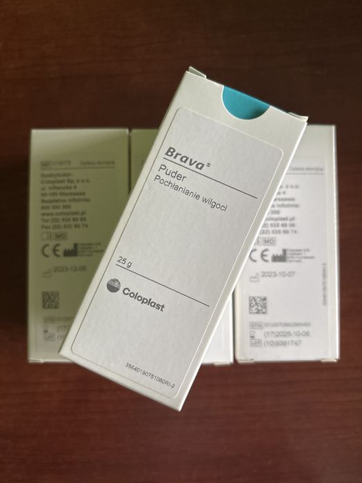 Stomia Coloplast Brava Puder Pochłanianie wilgoci 25g 019075