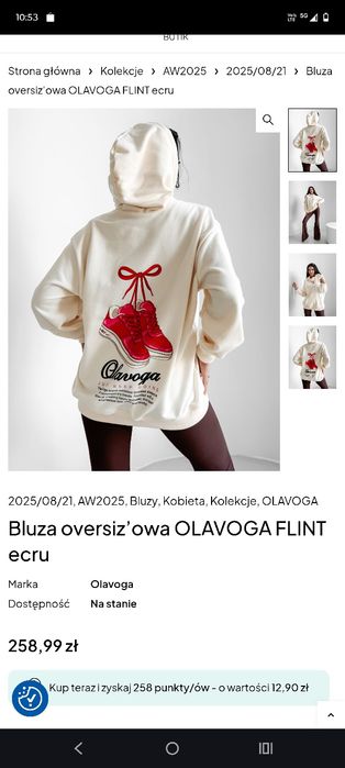 Bluza z kapturem kangur OLAVOGA