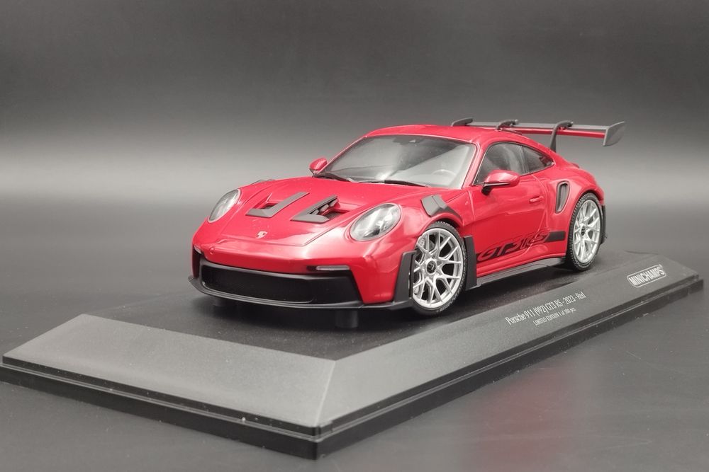 1:18 Porsche 911 992 GT3 RS Red with Silver Wheels  Minichamps