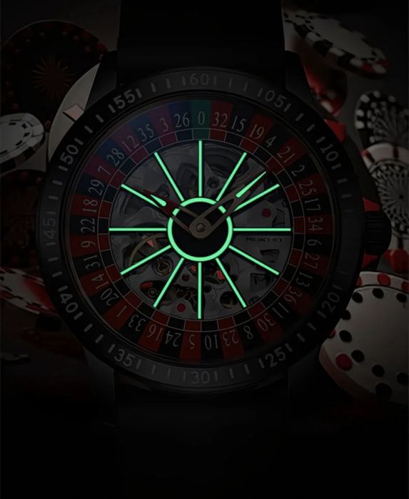 Часы Рулетка, казино, Годинник Казино, Механічний Годинник