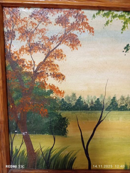 Картина масло.Винтаж