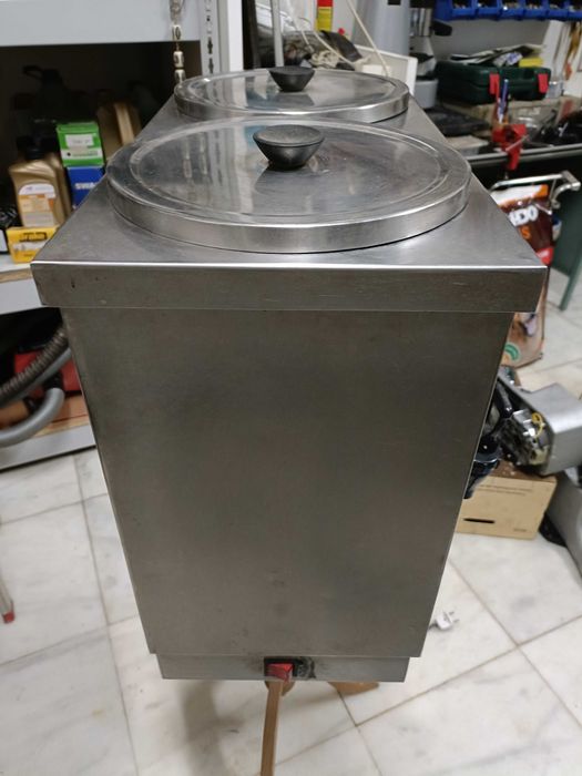 Leiteira elétrica dupla industrial em inox