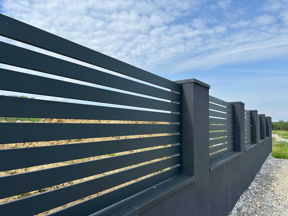 SOLIDNE Kompletne ogrodzenie panelowe 123 Fi4-45zł/mb