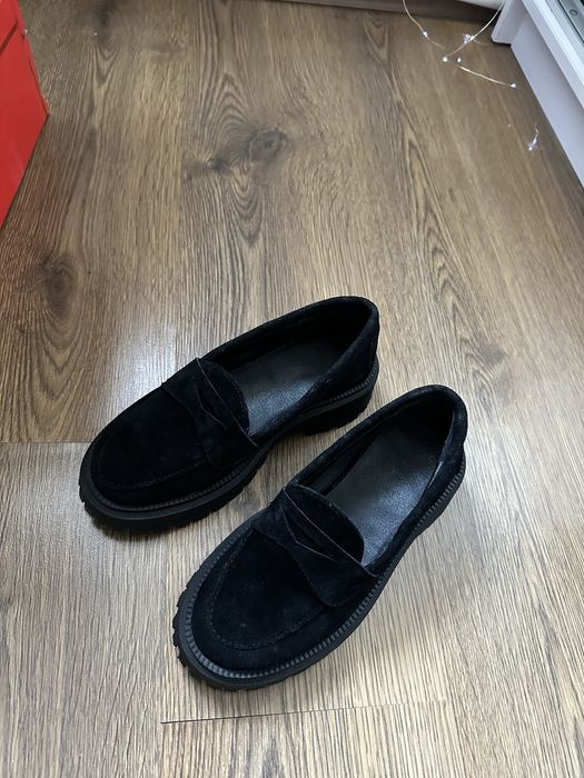 Замшеві лофери, 36 розмір