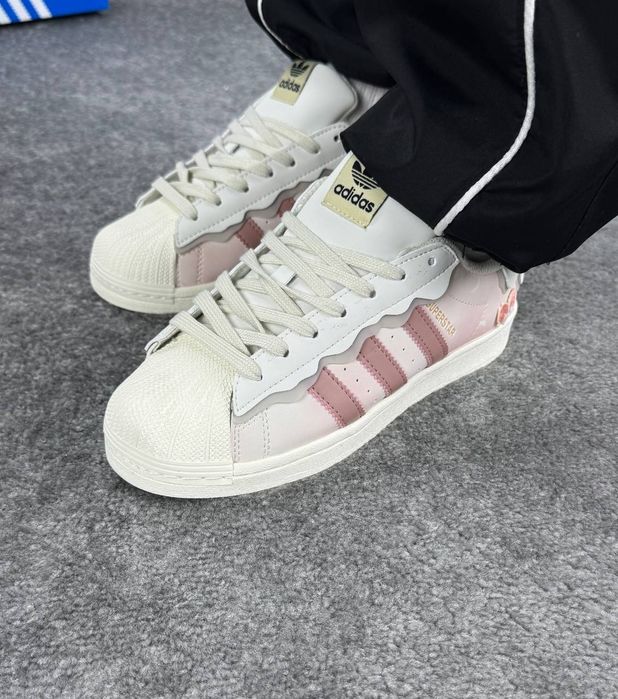 Жіночі кросівки / Adidas Superstar Cappuchino pink / Адидас суперстари