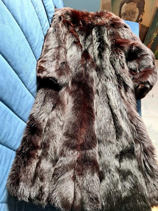 Damskie futro z naturalnego lisa